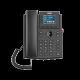Teléfono IP empresarial para 4 líneas SIP con pantalla LCD de 2.4 pulgadas a color, Opus y conferencia de 3 vías, PoE. X303P