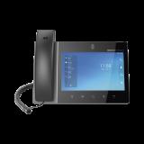 Teléfono IP Android 11, 16 líneas SIP con 16 cuentas, pantalla táctil  8\", puertos Gigabit, Wi-Fi, Bluetooth, PoE, codec Opus, IPV4/IPV6 con gestión en la nube GDMS GXV3480