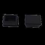 Inserto ciego para placas acopladoras LP-FO-D06 y LP-FO-D12, color negro, Bolsa con 100 pcs LP-F-BLN