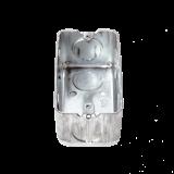 Caja (Chalupa) 4x2\" / Profundidad 1-7/8\" / 7 Entradas de 3/4\" / Troquelada. HUB-663