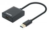 153690 Convertidor USB 3.2 Gen 1 Tipo-A Macho a HDMI Hembra - 1080p 60Hz, Negro