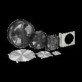 Ventilador Axial Compacto, de 4 Pulgadas, 100 CFM, 115 Vca, De Acero, Color Negro A4AXFNPG