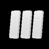 Paquete de 3 Puntos de Acceso C1N Super Wi-Fi  en 2.4 GHz , Con Antenas Integradas Sectorial de 70°, Alta Sensibilidad, Hasta 300 m a un Smartphone, Antena de 10 dBi, Soporta Fichas-Vouchers 3-PACK-C1N