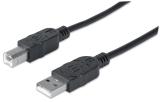 306218 Cable USB V2.0 A-B  0.9M - Negro