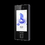 Terminal Facial Min Moe con LECTOR DE HUELLAS y Tarjetas MIFARE / 3000 Rostros / 3000 Huellas / Pantalla 4.5\" / Administrable en la Nube con HikConnect Teams  / Exterior IP65  / PoE / WiFi DS-K1T344MBFWX-E1