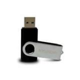 Memoria USB  HYUNDAI CAPACIDAD DE 8GB  U2PBK/8G - CUERPO PLASTICO/METAL. NEGRO/PLATA - 
