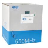 Bobina de Cable  UTP CERTIFICABLE TRIPP-LITE N222-01K-BL - CAT6 Gigabit Núcleo Sólido,   COLOR AZUL, 305 METROS, BOBINA EN CAJA CON BASE GIRATORIA PARA SU FA