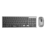 Combo Inalámbrico Recargable 2 en 1 Stylos STPKTM6G Teclado 96  Membrana 96 teclas Conexión USB Nano - 