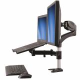 ARMUNONB BRAZO PARA UN MONITOR -BASE PARA LAPTOP CON AJUSTE DE ALTURA DE UN TOQUE- 68.6 CM(27)PARA PANTALLA PLANA