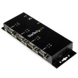 HUB CONCENTRADOR USB A SERIAL RS232 DB9 DE 4 PUERTOS DE RIEL D.N ICUSB2324I