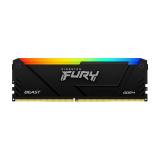 RAM FURY BEAST DIMM 8GB DDR4   MEM 3600 MHZ CL17 NEGRO RGB KF436C17BB2A/8