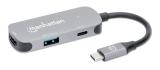Manhattan 190299 base para laptop o replicador de puertos Alámbrico USB 3.2 Gen 1 (3.1 Gen 1) Type-