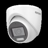[Dual Light + ColorVu] Turret TURBOHD 3K (5 Megapixel) / Lente 2.8 mm / 30 mts IR + 20 mts Luz Blanca / Gran Angular 104.9° / Exterior IP67 / Micrófono Integrado / dWDR / 4 Tecnologías / Metal E3K-TURBO-DLX