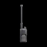 Radio portátil aéreo con Bluetooth incluido, rango de frecuencia 118-136.99166MHz, 6W PEP, 200 canales alfanuméricos, pantalla de 8 caracteres, incluye: batería, cargador, antena y clip IC-A16B/31