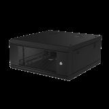 Gabinete de Pared con Puerta Perforada, 635mm de Profundidad, 4U Rack de 19\'\', Acero Reforzado SR-1904-GN2P