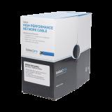 Bobina de cable de 305 metros Cat6+, CM, CALIBRE 23 ALTO RENDIMIENTO, ETL,UL, color azul, super flexible, para aplicaciones de video vigilancia, video HD, y redes de datos. Uso interior. PRO-CAT-6-PLUS-V2