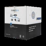 Bobina de cable de 305 metros Cat6+ Blindado F/UTP, CM, CALIBRE 23 ALTO RENDIMIENTO, ETL,UL, color azul, super flexible, para aplicaciones de video vigilancia, video HD, y redes de datos. Uso interior. PRO-CAT6-S