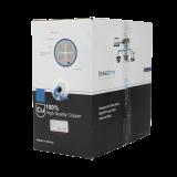 Bobina de cable U/UTP Cat6A de 305 mts, Color Azul, CMR, soporta 10G-BaseT para transmisión de frecuencias de hasta 500MHz, UL PRO-CAT6A-R
