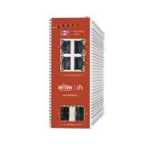 Switch L2+ PoE Industrial / Administración Cloud-Web-CLI / 4 Puertos PoE af/at 100/1000 Mbps / 2 Pu