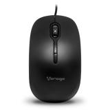 MOUSE VORAGO MO-100 NEGRO OPTICO ALAMBRICO USB 800 / 1,200 DPIS MO-100
