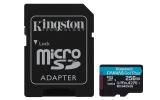 MEMORIA MICROSD KINGSTON CANVAS GO! PLUS GEN4 256GB R.200MB/S W.160MB/S CL10 UHS-I U3 V30 A2 - 