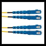 Jumper de Fibra Optica Monomodo 9/125 OS2, SC-SC Duplex, OFNR (Riser), Color Amarillo, 3 Metros F923