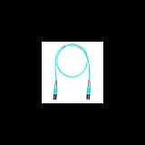 Jumper de Fibra Optica Multimodo 50/125 OM4, LC-LC Duplex, OFNR (Riser), Color Aqua, 8 Metros FZ2ERLNLNSNM008