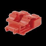 Kit de 10 Dispositivos para Bloquear Puertos de Fibra Óptica LC Duplex, Color Rojo, Incluye Llave de Extracción PSL-LCAB