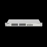 Switch Administrable Capa 3 con 24 puertos Gigabit PoE 802.3af/at + 4 SFP+ para fibra 10Gb, gestión gratuita desde la nube, 370w RG-NBS5200-24GT4XS-P-V2