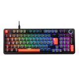 NACEB TECLADO MECANICO GAMER SWITCH BROWN RGB RED PHYTON NA-0972G - 