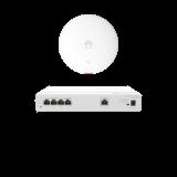 Kit DEMO de Router Multi-Servicio / 1 puerto 10/100/1000 Mbps(WAN) / 4 puertos 10/100/1000 Mbps(LAN) PoE / 50W + Punto de Acceso