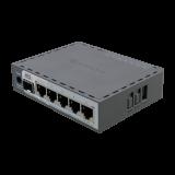 Router hEX S / 5 Puertos Gigabit Ethernet / 1 Puerto SFP 2.5G / Dual-Core ARM / 512 MB RAM / RouterOS V7 / PoE-In y PoE-Out / Mo