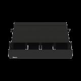 Panel de Distribución de Fibra Óptica, Acepta 8 Placas FAP o FMP, Bandeja Deslizable, Hasta 192 Fibras, Color Negro, 2 UR FRE2