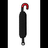 Resorte ROJO para Barreras Vehiculares Hikvision DS-TMG520 / Refacción 190606709