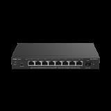 Switch Administrable Capa 2 con PoE++ Multi-Gigabit, 8 puertos 2.5Gb y 1 SFP+ 10G, hasta 130w estándar 802.3bt RG-ES209MG-P