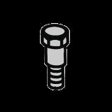 PERNO DE BISAGRA CON JUNTA PARA BARRERA FAAC 620/640 7182155