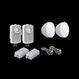 Kit de 2 radios C6X con 2 antenas de (16 dBi), rango de frecuencia extendida (5.1 a 6.4 GHz),  incluye inyector POE, cable de al