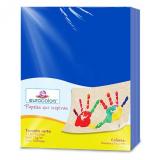 PAPEL CORTADO EUROCOLORS CARTA AZUL C/100 EC0007