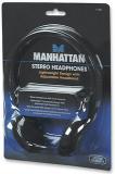 Manhattan Stereo Headphones Negro Circumaural auricular