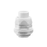 Conector (Racor) de tubería flexible a caja, PVC Auto-Extinguible de 25 mm (1\"), IP55 DX-54-025