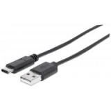 CABLE USB 3.1, GEN 1, A MACHO/ C MACHO, 5 GBPS, 3 M, NEGRO MANHATTAN 354981