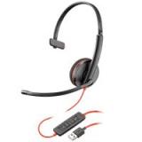 AUDIFONO Y MIC DE DIADEMA PLANTRONICS BLACKWIRE C3210 ALAMBRICA MONOAURAL USB 209744-101 C3210 USB-A