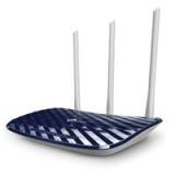 ROUTER INALAMBRICO TP-LINK ARCHER C20W WISP AC750 DUAL BAND 2.4GHZ A 300MBPS Y 5GHZ A 433MBPS 4 PUERTOS LAN 10/100 1 PUERTO WAN 10/100 Y 3 ANTENAS FIJAS OMNIDIRECCIONALES ARCHER C20W