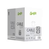 BOBINA DE CABLE MARCA GHIA CAT5E UTP CCA COLOR BLANCO 24 AWG 100M 328FT CERTIFICACIN CE / ROHS GCB-044