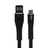 CABLE MICRO USB  GHIA PLANO COLOR NEGRO DE 1M GAC-200N