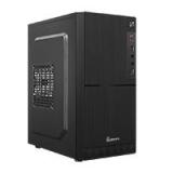 GABINETE QUARONI FRENTE ABS, NEGRO TIPO ALUMINO CEPILLADO CON ENCENDIDO Y PUERTOS LATERALES, MICRO ATX, MINI ATX Y MICRO ITX, FUENTE DE PODER INCLUIDA DE 500W QCMT-06