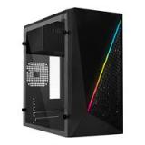 GABINETE ACTECK KIOTO RGB CON FUENTE DE PODER DE 500W COMPACTO MINI-TORRE/ GC-460 /MICRO-ATX/MINI-ITX/ACRILICO/USB 3.0/ NEGRO/AC-933070 AC-933070