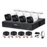 KIT DE 4 CANALES DE 5 MP CON AUDIO/ DVR WIZSENSE CON RECONOCIMIENTO DE ROSTROS/ H.265+/ 4 CAMARAS METALICAS/ 4 CH + 1 IP O HASTA 5 CH IP/ 4 CH SMD PLUS/ BUSQUEDA DE HUMANOS Y VEHICULOS/ ACCESORIOS IN DH-KIT/XVR5104HS-4KL-I3/4-HFW1500CMN-A-0280B-S2