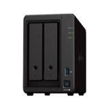 NAS SYNOLOGY DS723+ /2 BAHIAS NUCLEO DOBLE HASTA 3.1 GHZ, 2 PTO LAN GIGA, USB 3.2 X2/ 2 GB DDR4/ HOT-SWAP/SOPORTA 36 TB HASTA 126TB/ SOPORTA M.2 2280/ NO INCLUYE DISCOS/ AMD RYZEN R1600 DS723+