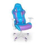 SILLA GAMER OCELOT/COLOR AZUL CON MORADO/DESCANSA BRAZOS AJUSTABLES/ RECLINABLE 90-155 GRADOS/ SOPORTA HASTA 150KG OSA-06